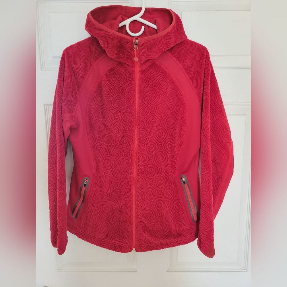 Eddie Baurer Red Fleece Jacket, Size L